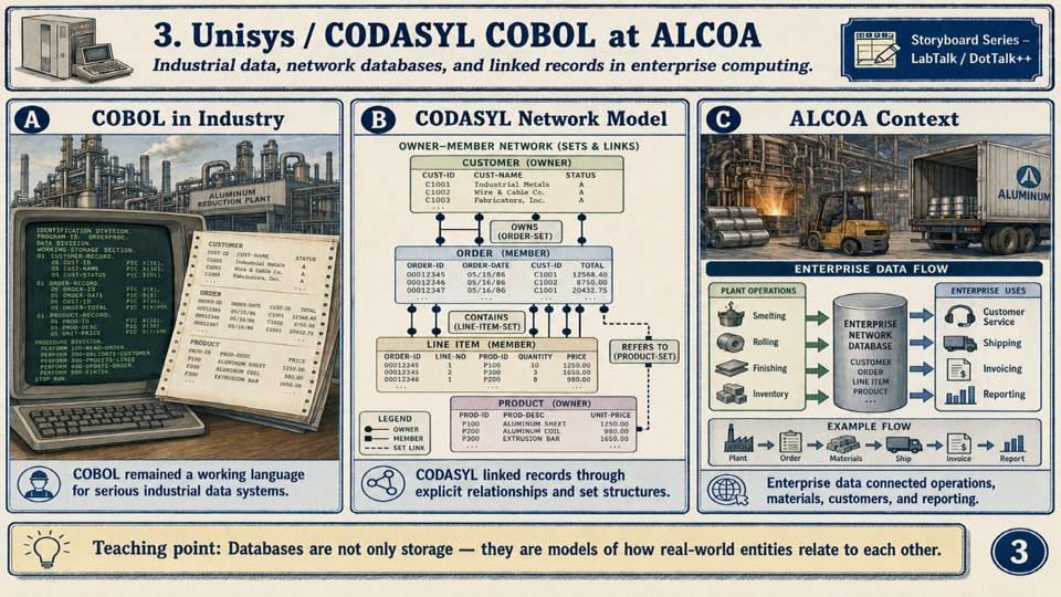 CODASYL and relationship model panel